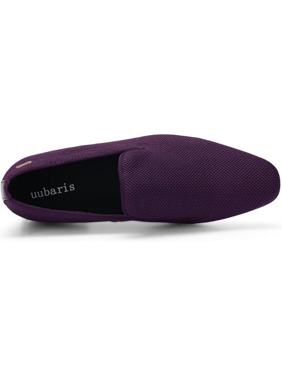 UUBARIS Men\'s Purple Elegant Tuxedo Loafers Slip on Dress Shoes Formal Shoes